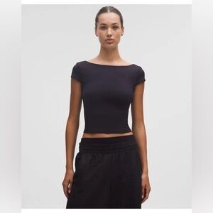 Lululemon Align Scoop-Back Short Sleeve Shirt - Nightmoth